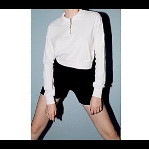 BRANDY MELVILLE CROPPED COLLARED TOP